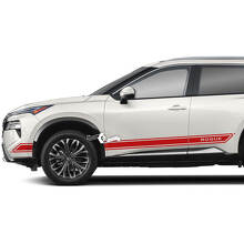 Paar Nissan Rogue Side Door Rocker Panel Stripes Aufkleber Aufkleber Vinyl Grafik
 2