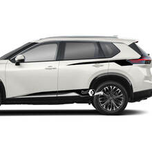 Paar Nissan Rogue Seitentüren Heckfender Rocker Panel Streifen Aufkleber Aufkleber Vinyl Grafik
 3