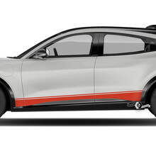 Paar Ford Mustang MACH-E MACH E Trim Rocker Panel Stripes Side Door Aufkleber Vinylaufkleber
 3