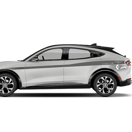 Paar Ford Mustang MACH-E MACH E Front Fender Top Line Stripes Seitentür Heckfender Aufkleber Vinylaufkleber
