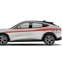 Paar Ford Mustang MACH-E MACH E Front Fender Top Line Stripes Seitentür Heckfender Aufkleber Vinylaufkleber
 2