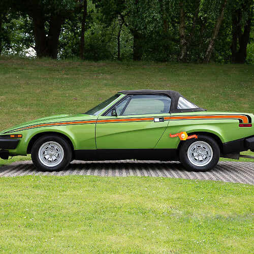  Retro-Stil Seitenstreifen Vinyl-Aufkleber-Set für Triumph TR7