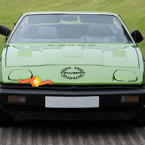 Triumph TR7 Motorhauben-Kranz-Logo Vinyl-Aufkleber