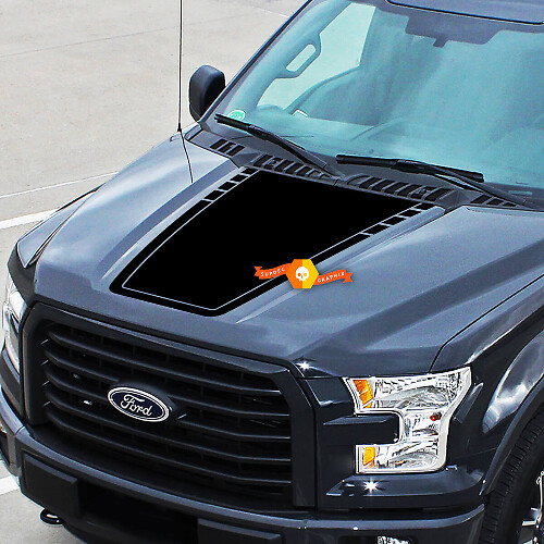 Hood Ford F-150 F150 Outline Wrap Vinyl Graphics Aufkleber Aufkleber
