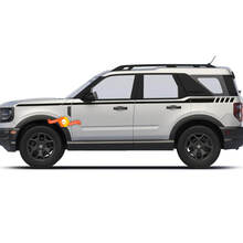 Paar 2 Top -Türen Side Stripe Decals Sticker für Ford Bronco
 2