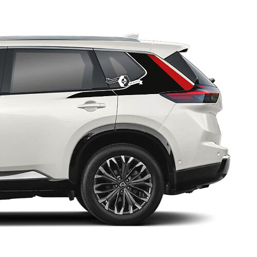 Paar Nissan Rogue Seitentür Rocker Panel Heckfender Streifen Aufkleber Aufkleber Vinyl Grafik 2 Farben
