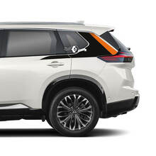 Paar Nissan Rogue Seitentür Rocker Panel Heckfender Streifen Aufkleber Aufkleber Vinyl Grafik 2 Farben
 2