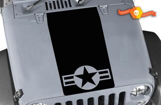 Jeep Wrangler Blackout USAF Air Force Motorhaube Vinyl-Aufkleber TJ LJ JK Unlimited