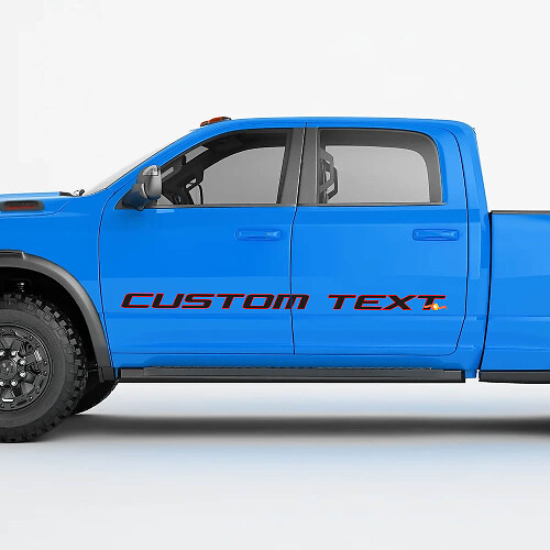 Benutzerdefinierte Beschriftungs-Vinylaufkleber für seitliche Türen, Kit für Dodge Ram Power Wagon