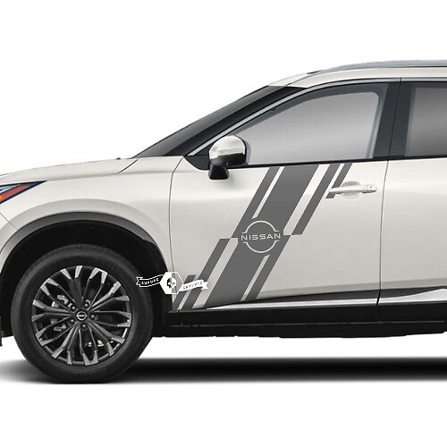 Paar Nissan Rogue Seitentür-Heckfender-Aufkleber, Vinyl-Grafik

