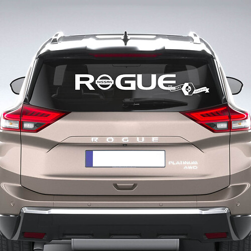 Nissan Rogue Logo Heckscheibe Vinyl Aufkleber Aufkleber Grafik
