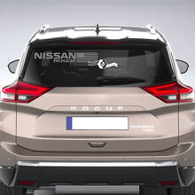 Markenbeschriftung & USA-Flagge Heckscheiben-Vinylaufkleber für Nissan Rogue_2