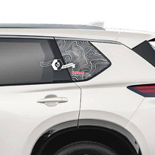 Nissan Rogue Seite Heckscheibe Vinyl Aufkleber Aufkleber Grafik
