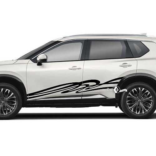 Nissan Rogue Spirit Seitentüren Vinyl Aufkleber Aufkleber Grafik
