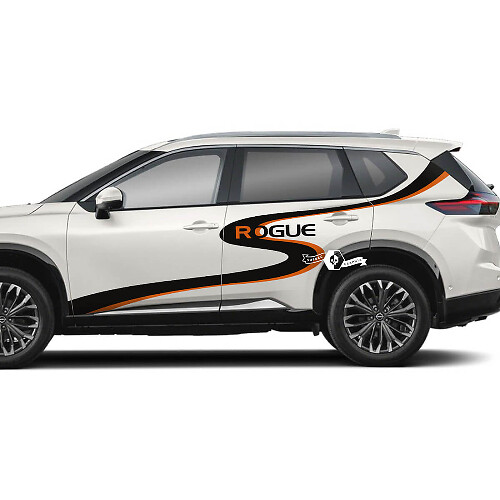 Nissan Rogue S Wave Seitentüren Vinyl Aufkleber Aufkleber Grafik
