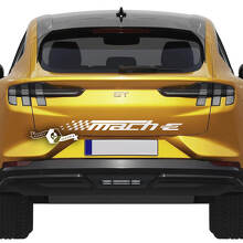 Karierter Streifen-Aufkleber hinten für Ford Mustang MACH-E MACH E Vinyl-Aufkleber
 6