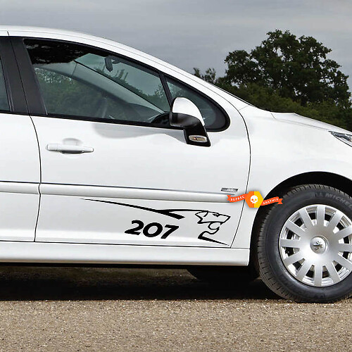 PEUGEOT Sport 207 Seitenaufkleber Aufkleber Autocollant Side
