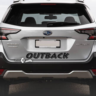 Subaru Outback Rear Topographic Map Vinyl Sticker Decal Graphic
