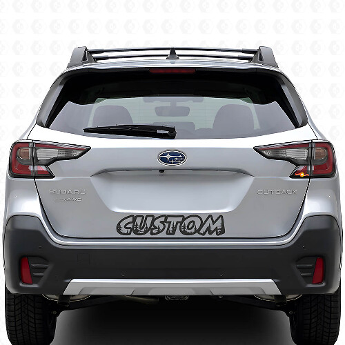 Forest Style Individueller Text Kofferraumtür Vinylaufkleber für Subaru Outback