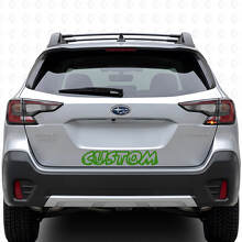 Forest Style Individueller Text Kofferraumtür Vinylaufkleber für Subaru Outback_3