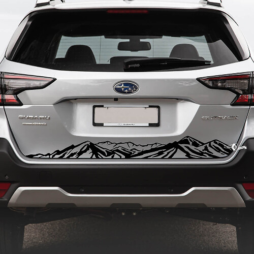 Mountain Range Heckklappen-Vinylaufkleber für Subaru Outback