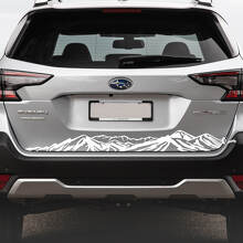 Mountain Range Heckklappen-Vinylaufkleber für Subaru Outback_2