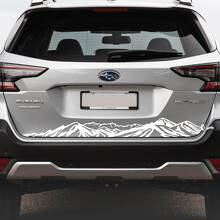 Suba Outback Rear Bumper Mountains Vinyl Sticker Aufkleber Grafik
 2