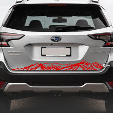 Suba Outback Rear Bumper Mountains Vinyl Sticker Aufkleber Grafik
 3