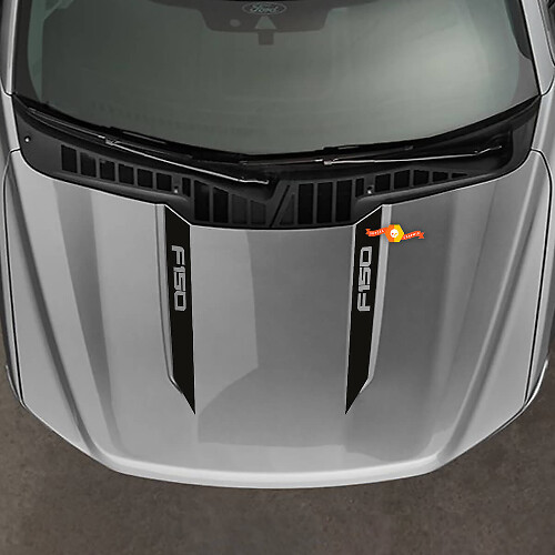Ford F150 F-150 2021–2024 breite Motorhaube, Speerstreifen, Vinyl-Aufkleber und grafische Aufkleber
