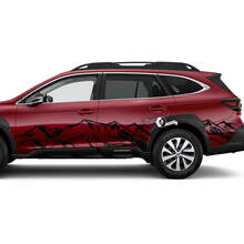 Suba Outback Seitentüren Berge Vinyl Aufkleber Aufkleber Grafik
 2