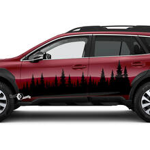 Forest Style Türseiten Vinyl-Aufkleber-Set für Subaru Outback_2
