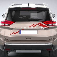 Mountains Nissan Rogue Vinyl-Aufkleber für die hintere Stoßstange
 3