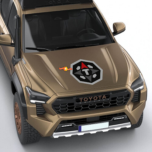 Toyota Tacoma Trailhunter 2024 Kapuzen-Logo-Aufkleber
