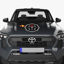 Toyota Tacoma Trailhunter 2024 Kapuzen-Logo-Aufkleber
 4