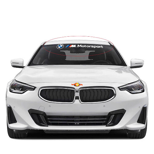 BMW M Motorsport Windschutzscheiben-Aufkleber, Vinyl-Aufkleber
