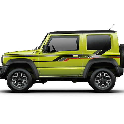 Suzuki JIMNY Wings Seitenstreifen Türen Aufkleber Aufkleber Grafiken
