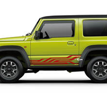 Suzuki JIMNY Geometrie Seitenstreifen Türen Aufkleber Aufkleber Grafiken
 2
