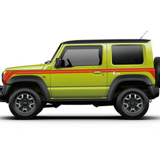 Suzuki JIMNY Stripes Doors Aufkleber-Grafik
 1