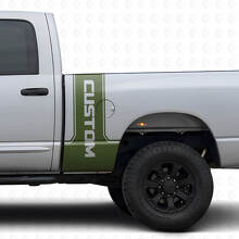CastomLettering Vinyl-Aufkleber-Set für hinteren Seitenstreifen für Dodge Ram Power Wagon_3