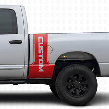 CastomLettering Vinyl-Aufkleber-Set für hinteren Seitenstreifen für Dodge Ram Power Wagon_4