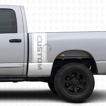 CastomLettering Vinyl-Aufkleber-Set für hinteren Seitenstreifen für Dodge Ram Power Wagon_5