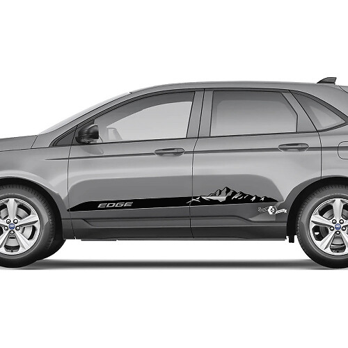 2x Side Mountains Ford Edge Doors Vinyl Stripes Karosserieaufkleber Vinyl-Grafikaufkleber
