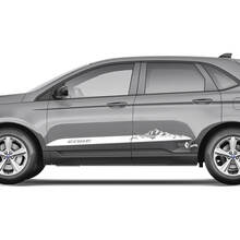 2x Side Mountains Ford Edge Doors Vinyl Stripes Karosserieaufkleber Vinyl-Grafikaufkleber
 3