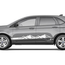 2x Side Mountains Ford Edge Türen Vinylstreifen Karosserieaufkleber Vinyl-Grafikaufkleber 2
 3