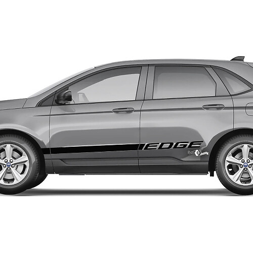 2x seitliche Ford Edge-Türen, Vinylstreifen, Karosserieaufkleber, Vinyl-Grafikaufkleber 3
