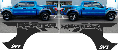 Raptor Style Kotflügel Vinyl-Aufkleber für Musclecar F-150