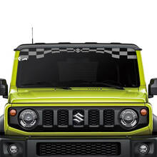 Suzuki JIMNY Windschutzscheiben-Aufkleber mit karierter Flagge
 3