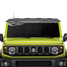 Suzuki JIMNY Windschutzscheiben-Flammen-Aufkleber
 3