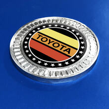 3D-Abzeichen Toyota Vintage Stars TRD Metall-Aluminium-Emblem
 2