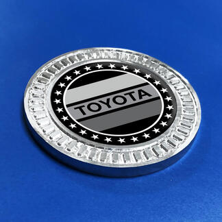 3D-Abzeichen Toyota Vintage Stars TRD Metall-Aluminium-Emblem

